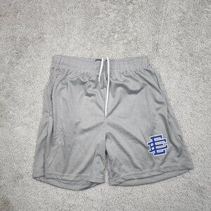 Eric Emmanuel Lightweight Mesh Shorts Mens Size Small Grey S USA Inaka Youngla